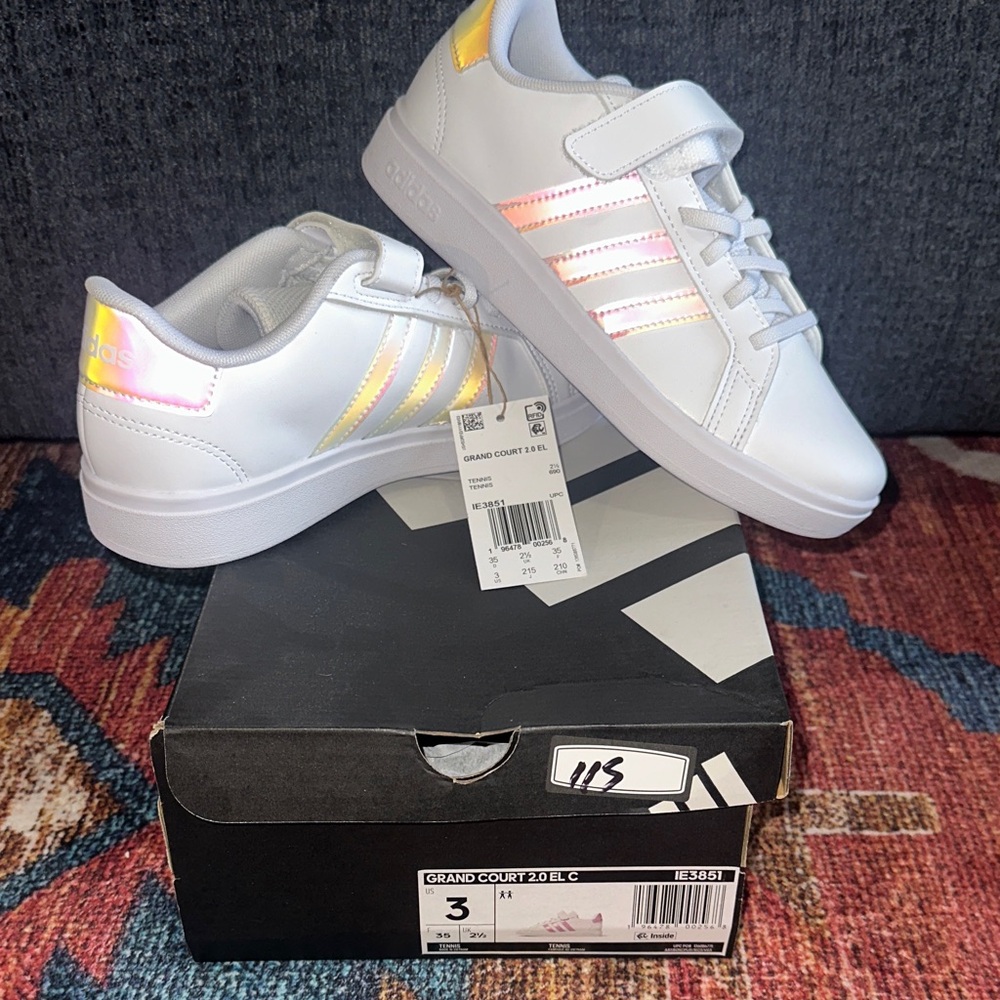 Adidas White Sneakers- Grand Court 2.0